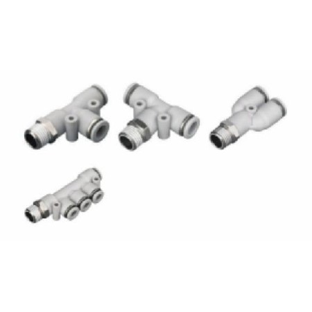 螺纹三通、五通快插接头