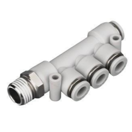 螺纹三通、五通快插接头